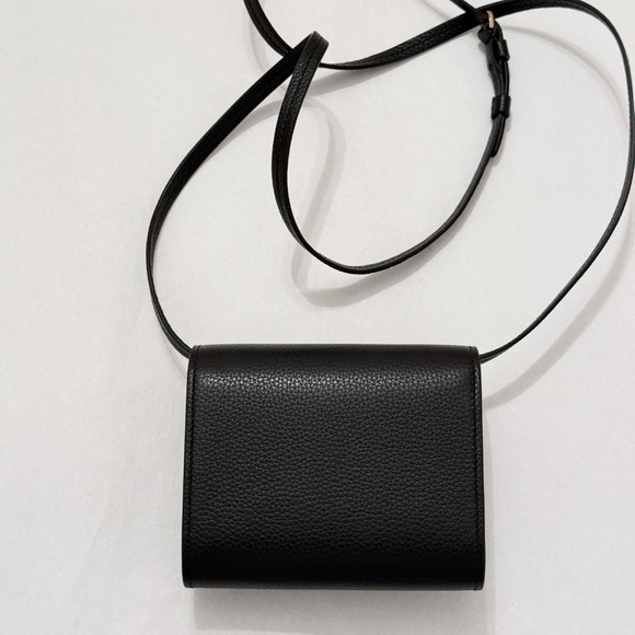 SAVETTE Symmetry Wallet Bag in Black Grained Calfskin Leather - Picture 5 of 12